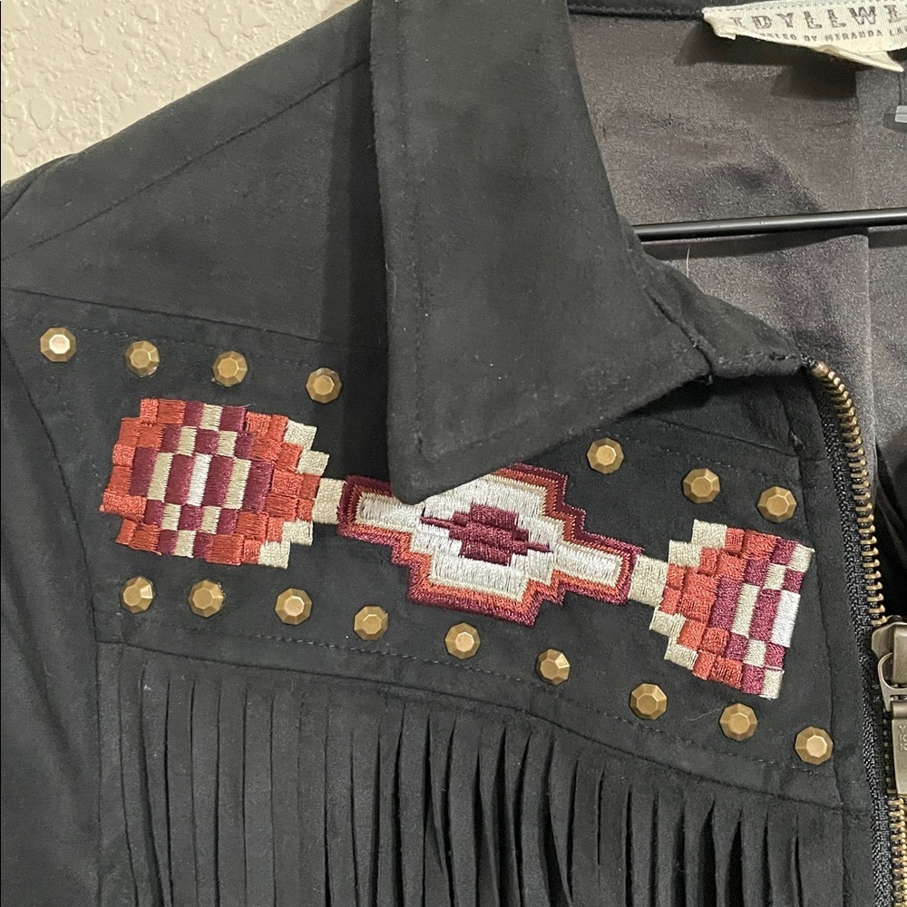 Idyllwind Spell fringe faux leather jacket - Picture 2 of 11